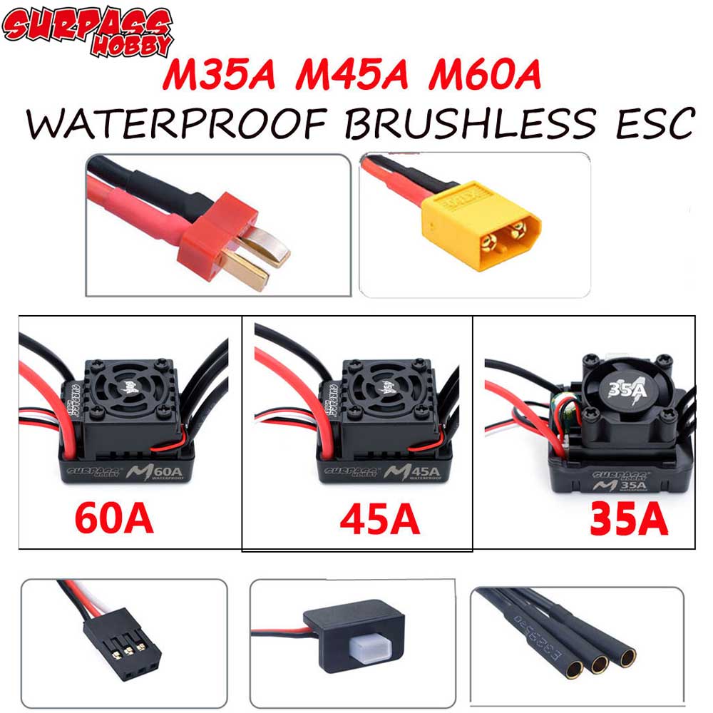 Brushless Motor 3650 - وحدة تحكم إلكترونية Surpass Hobby M35A
