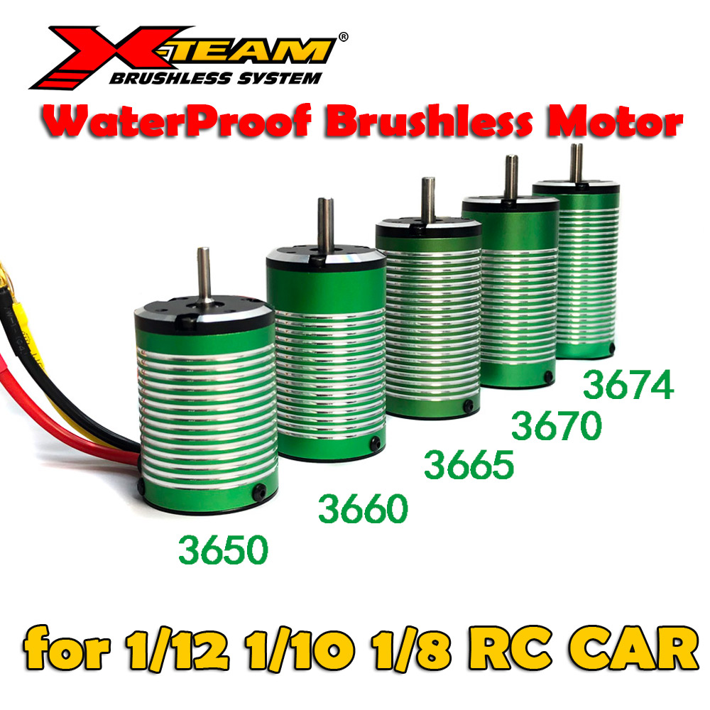 Brushless Motor 3650 - مقاوم للماء X-Team 1/8 1/10 RC