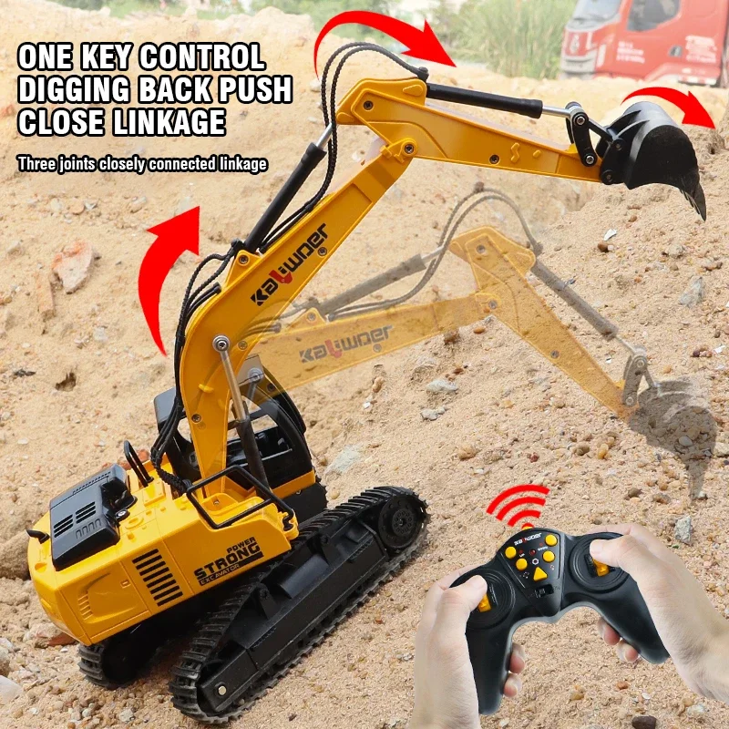 Yunshen Rc Hobby - Huina Rc حفارة 1/24 9Ch التحكم