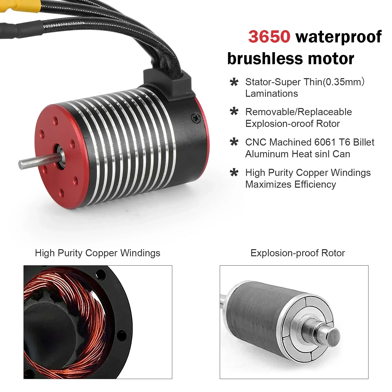 NEEBRC 2430 2435 2838 2847 365 - مراجعة Brushless Motor 3650 وسعره