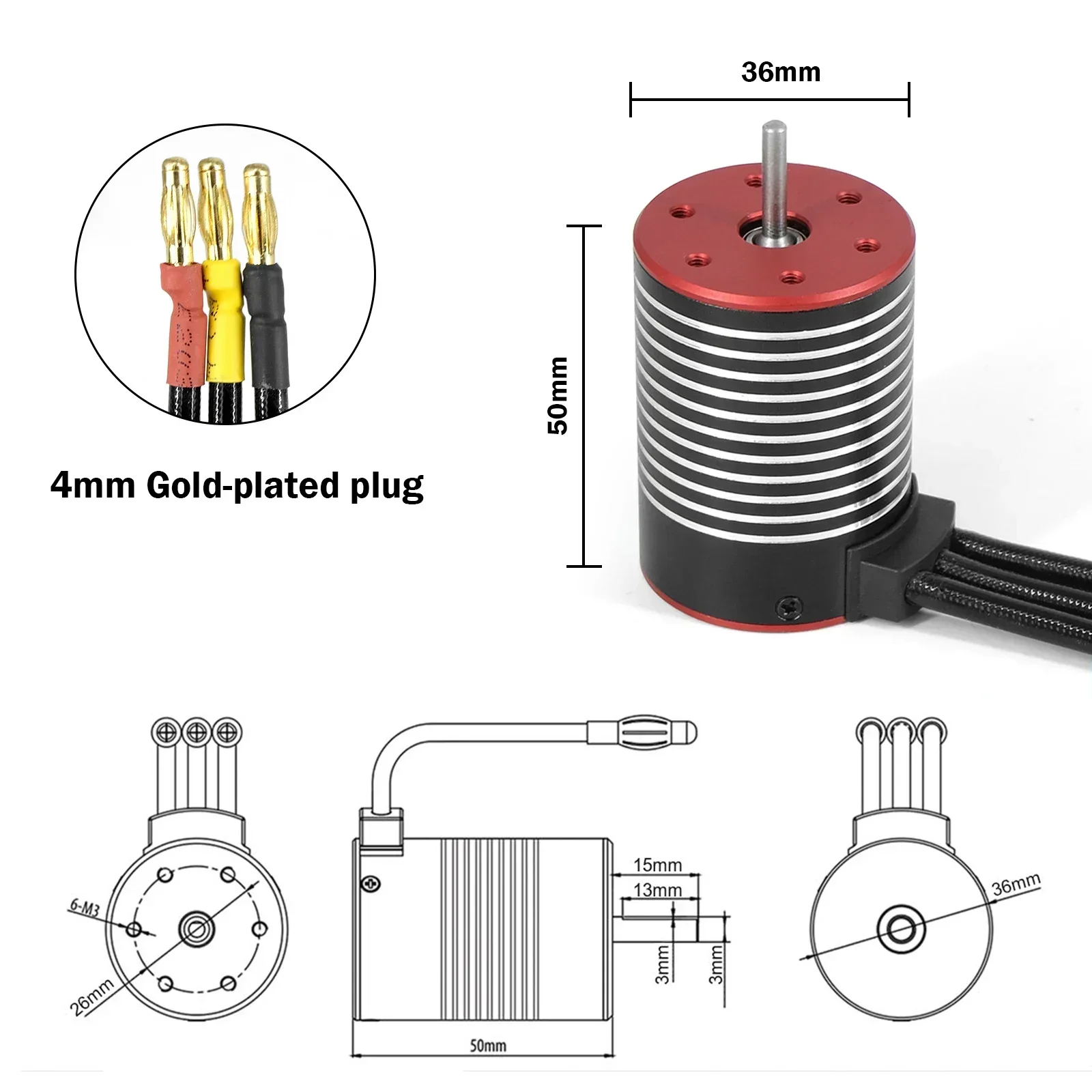 NEEBRC 2430 2435 2838 2847 365 - مراجعة Brushless Motor 3650 وسعره