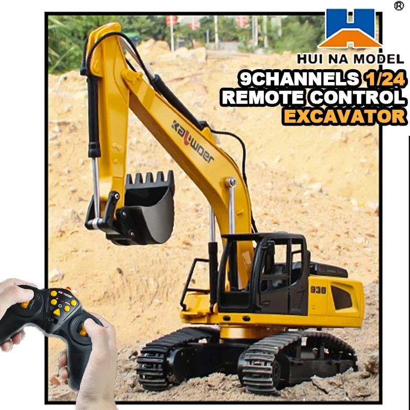 Huina Rc حفارة 1/24 9Ch التحكم - مراجعة Yunshen Rc Hobby وسعره