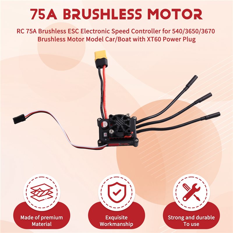 وحدة تحكم إلكترونية في السرعة  - مراجعة Brushless Motor 3650 وسعره
